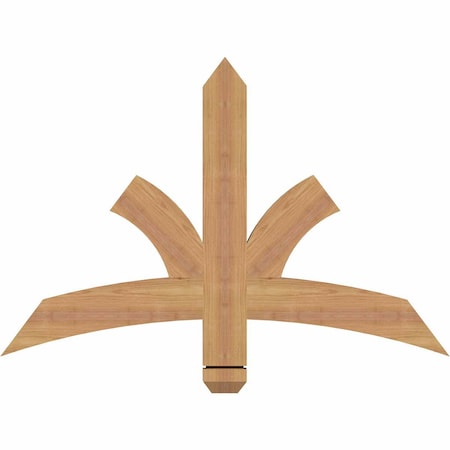 Ekena Millwork Davenport Timber Gable Bracket, Western Red Cedar, 36"W x 24"H x 1 1/2"D x 3 1/2"F, 16/12 Pitch GBW036X24X0204DAV00SWR